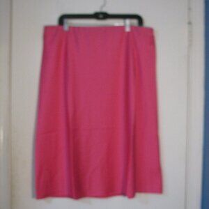 The Drop Hot Pink Skirt XXL 2X New Without Tags Satin Flowy Lightweight